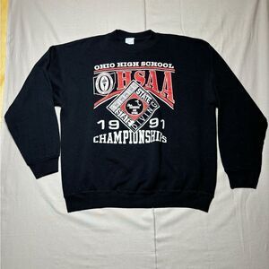 Vintage Swimming Crewneck XL Ohio High School State Championship 1991‎ OHSAA